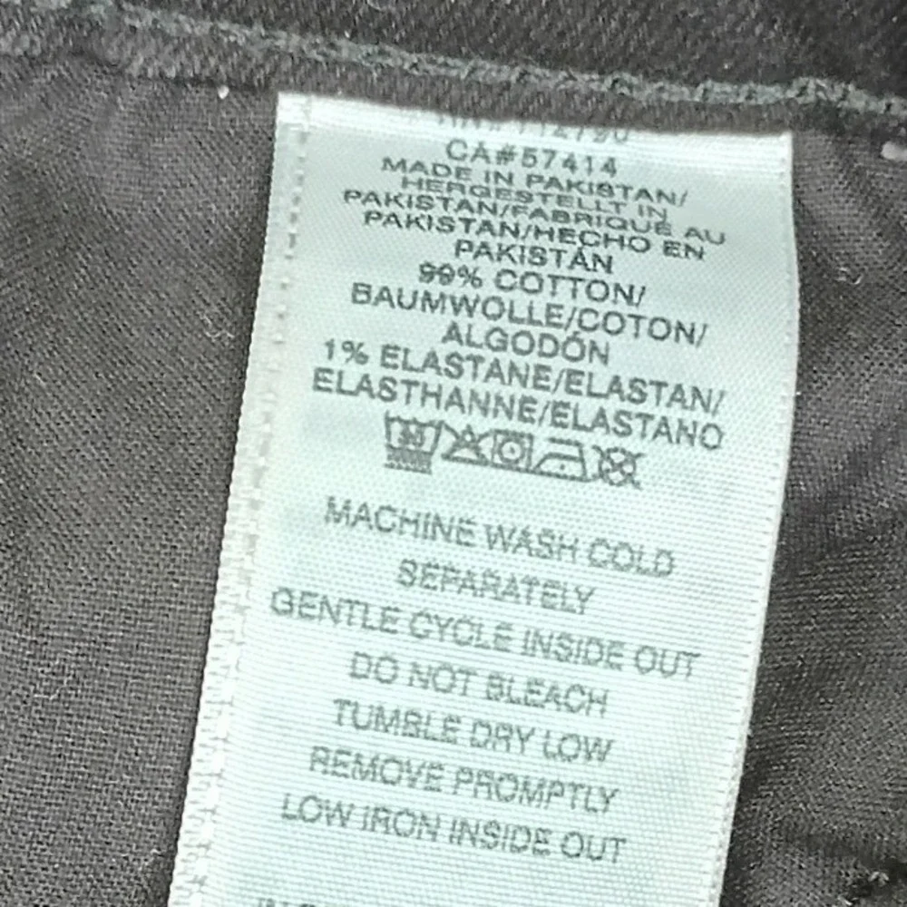 True Religion Ricky Relaxed Straight Men 38X32 Shadow Black Flap Pocket Street